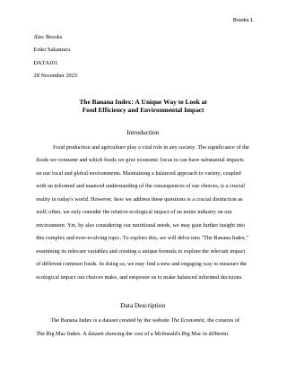 Report, first page