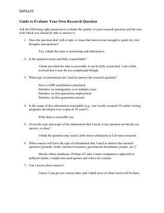 Report, first page