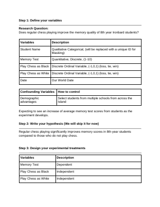 Report, first page